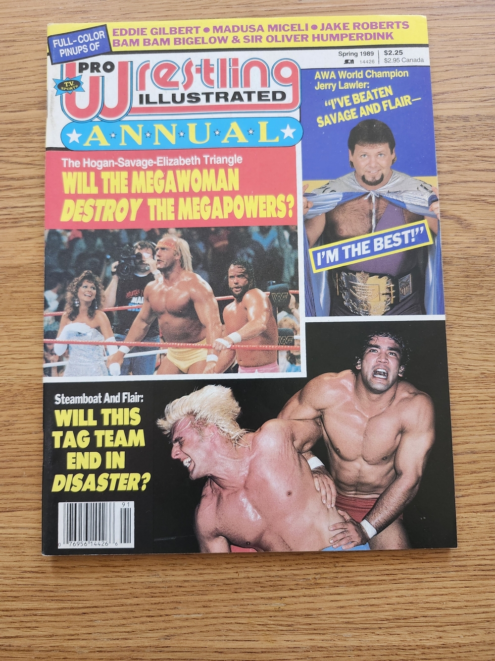 PWI 1989 Annual Magazine -Hulk Hogan Elisabeth Jerry Lawler